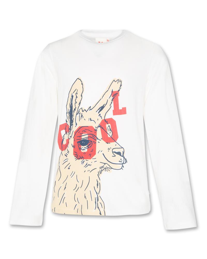 Mat L/S T-Shirt Lama - Offwhite