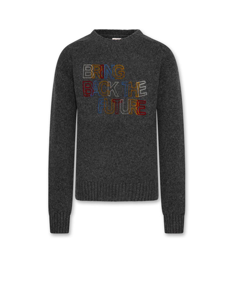 Boys - Knitwear - Adrian C-Neck Future - Dark Oxford - W