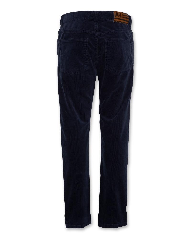 Adam 5-Pocket Cord Pants - Navy