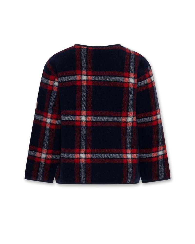 Bob Check Jacket - Navy