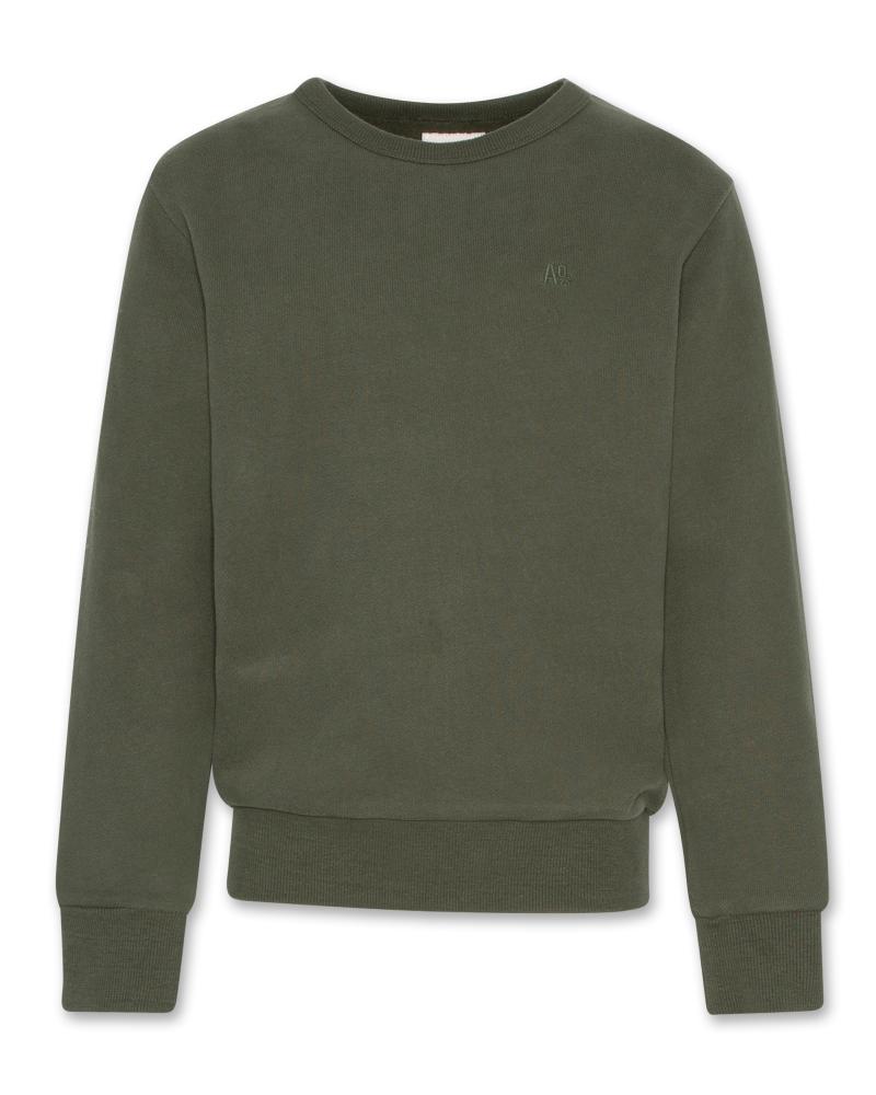 Tom C-Neck Sweater Logo - Forest