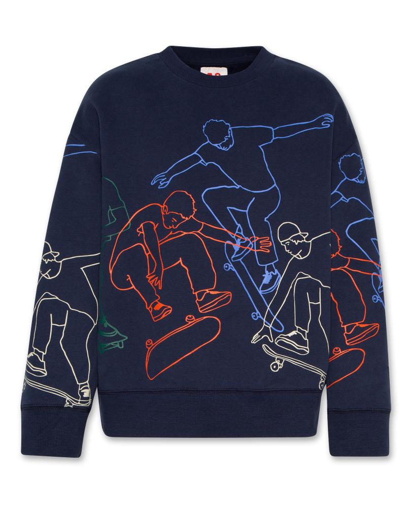 Oscar Sweater Skater - Navy