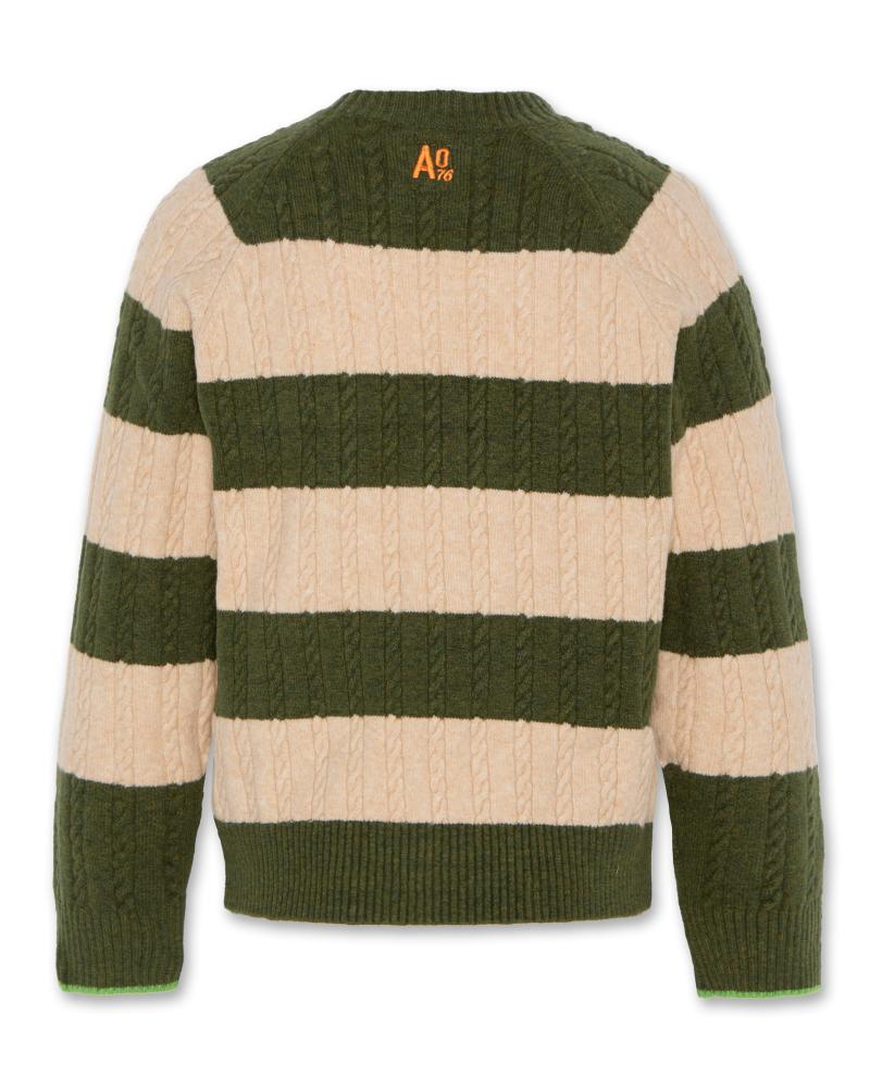 Adrian C-Neck Stripes - Forest