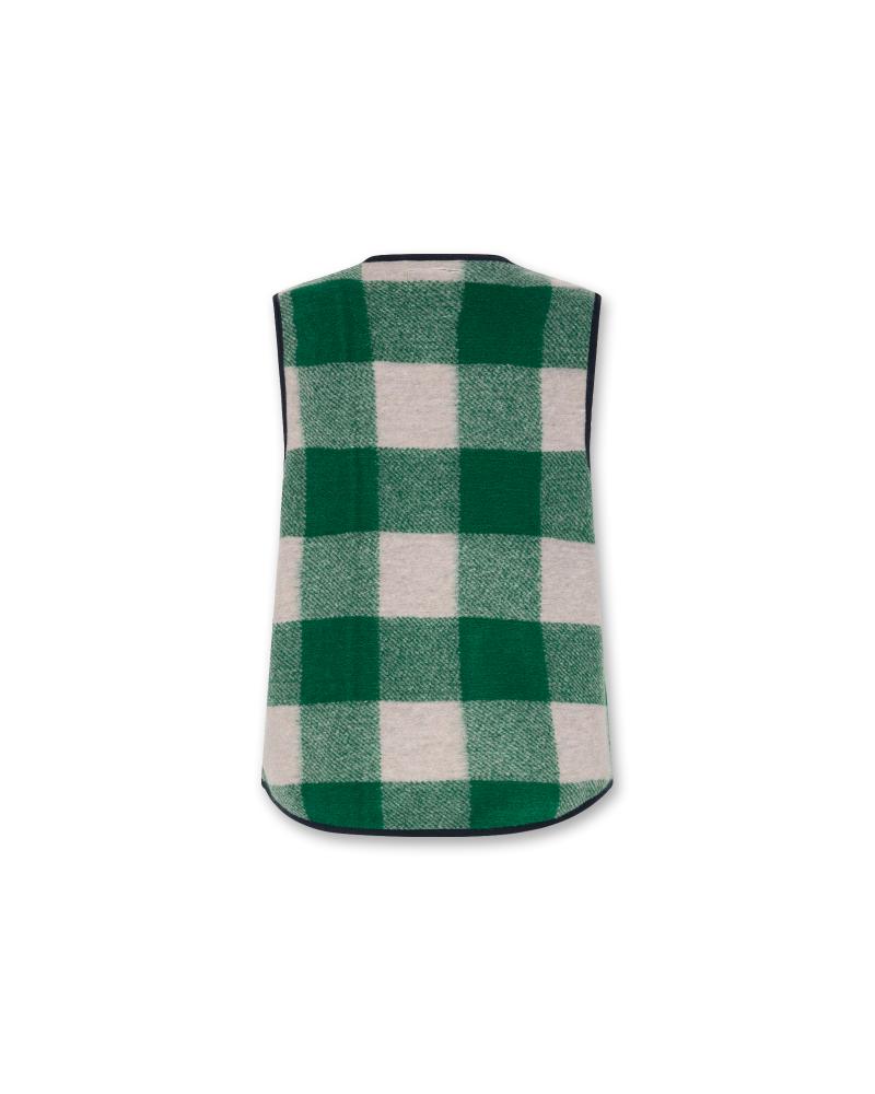 Mason Check Bodywarmer - Green