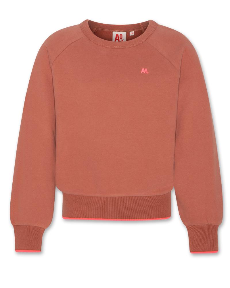 Aya Raglan Sweater Logo - Clay