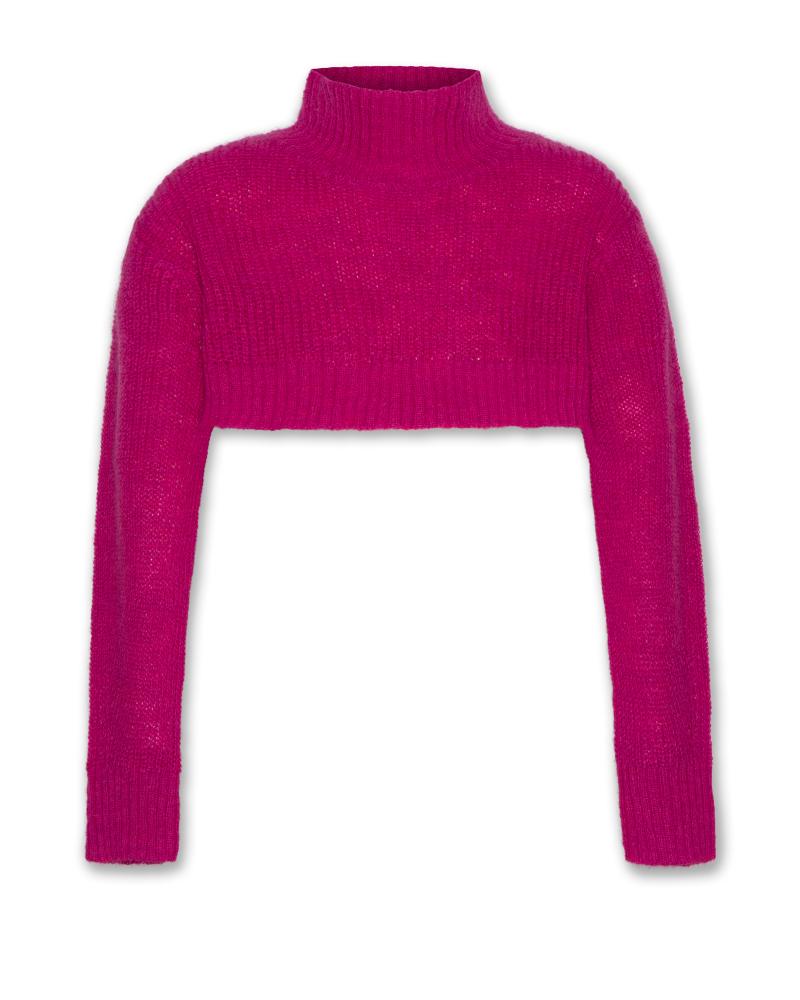 Soly Short Mock Neck - Raspberry