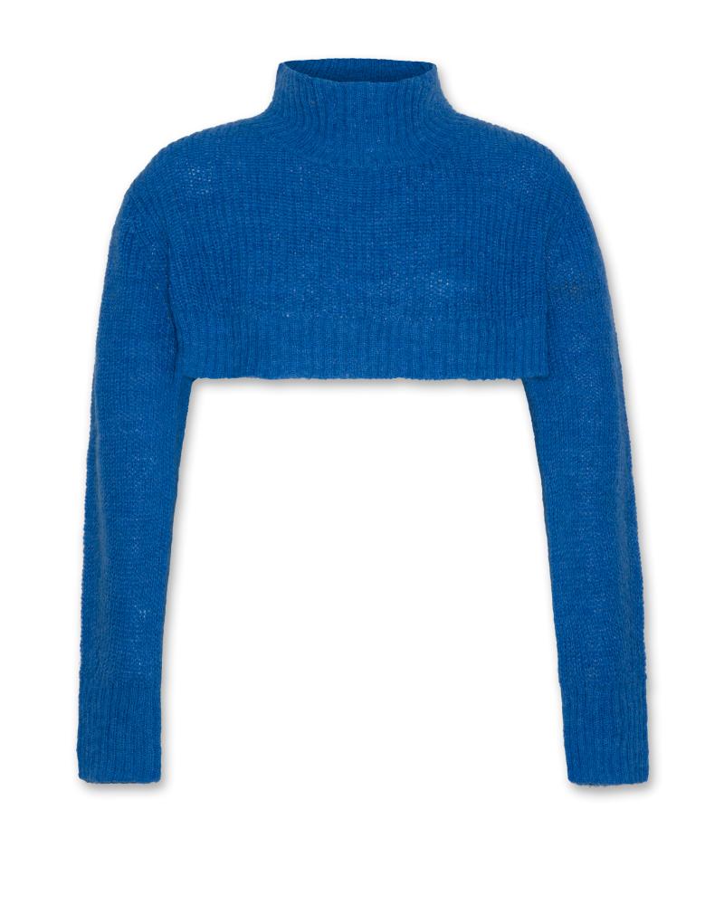 Soly Short Mock Neck - Bright Blue