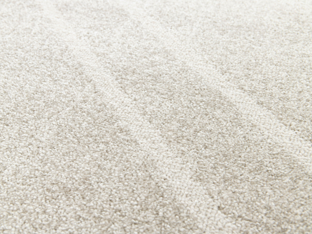 Tapis poils ras CLAUDINE motif graphique - Beige