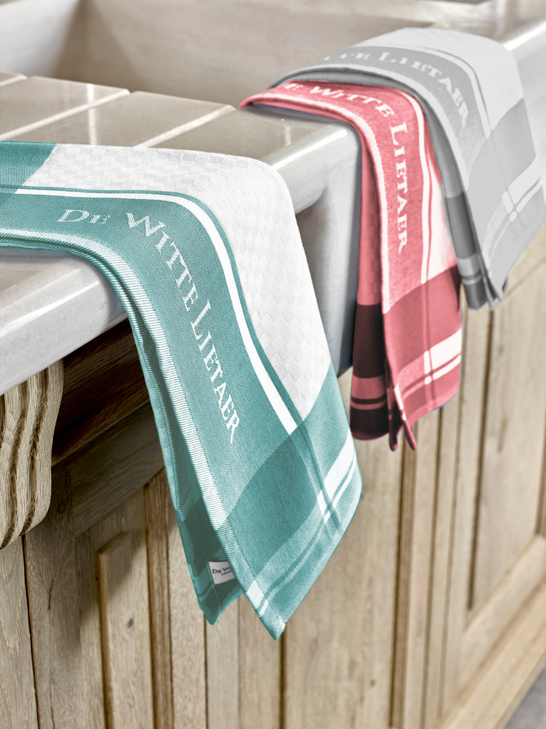 Cook Set - Dusty Turquoise/Mineral Red/Ultimate Gray