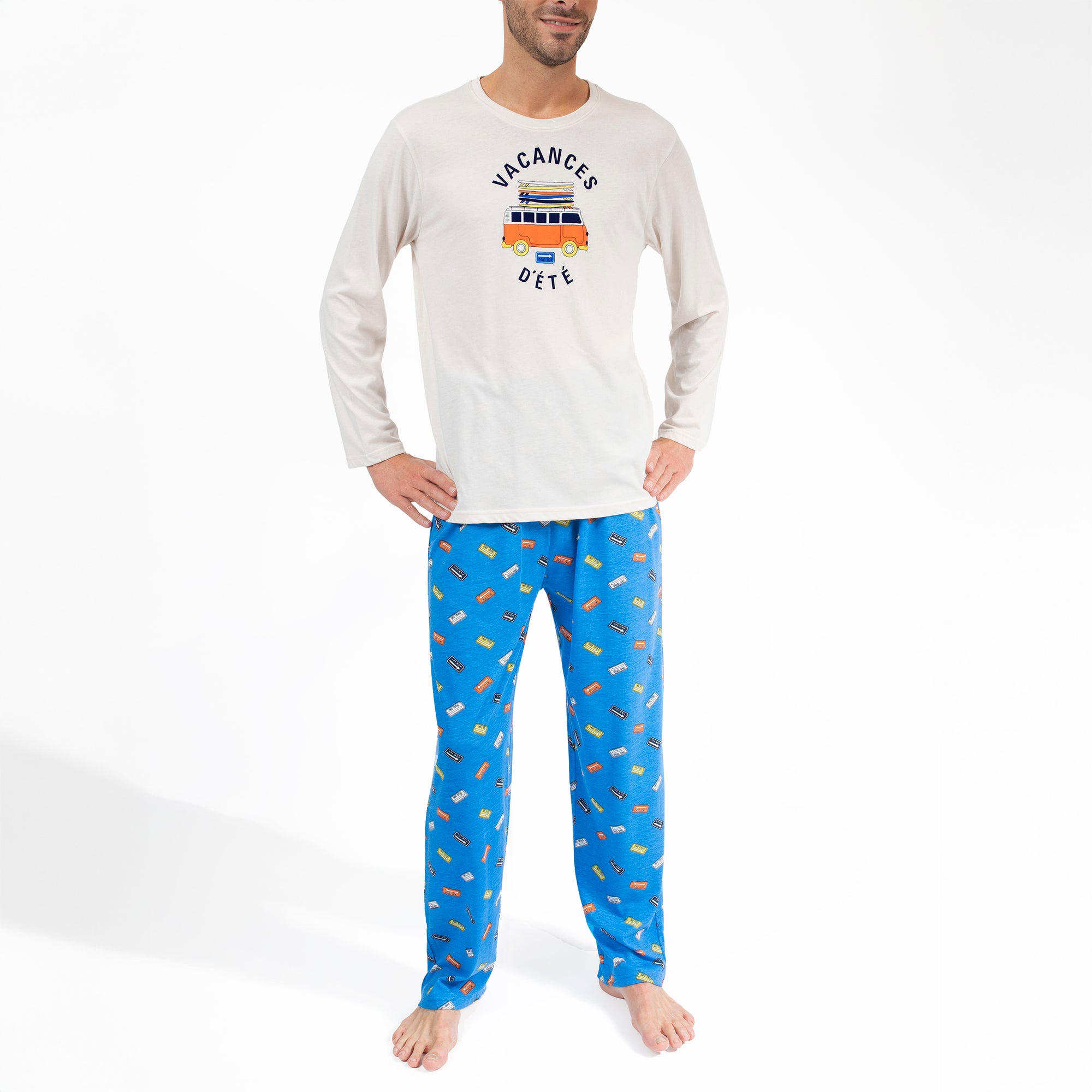Lange Pyjama - Man - Sable