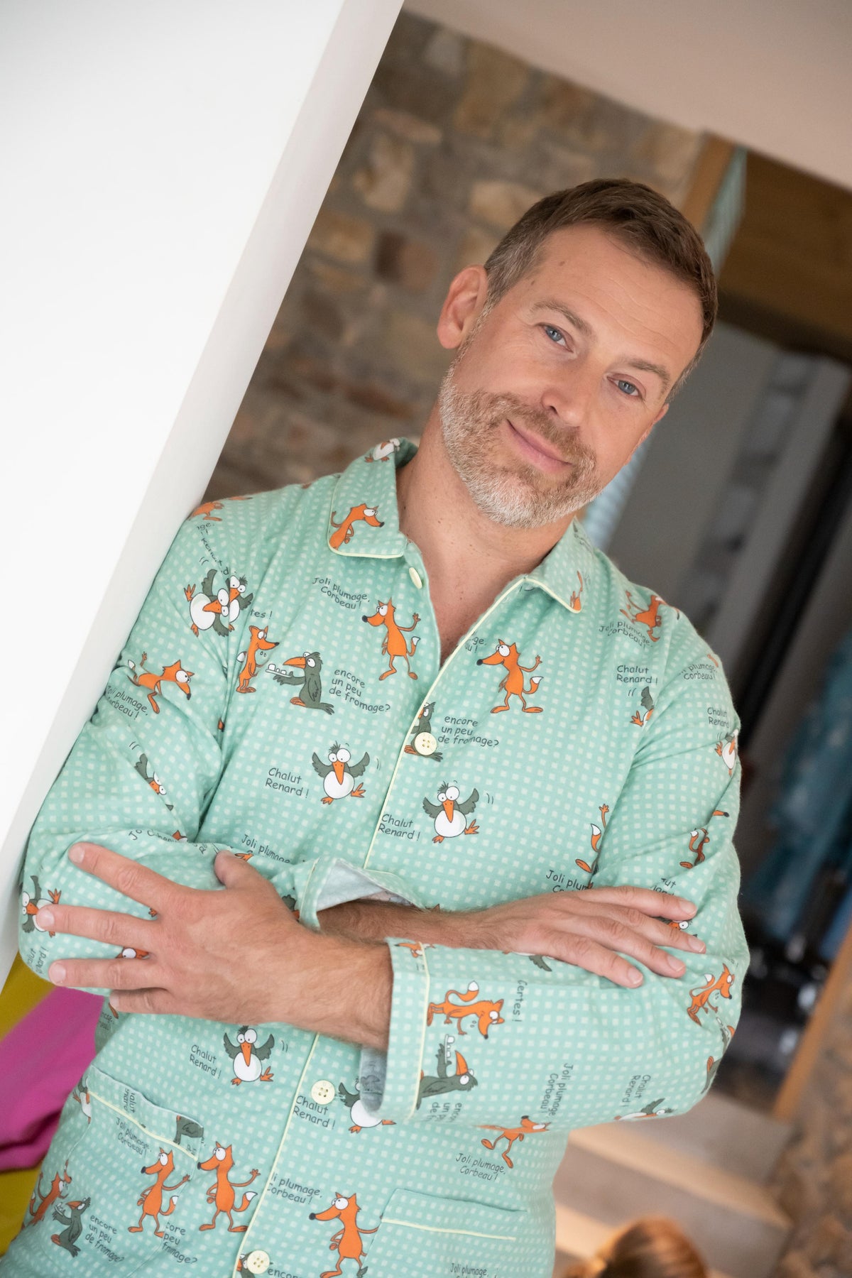 Pyjama en Flanelle Homme Vert Jade