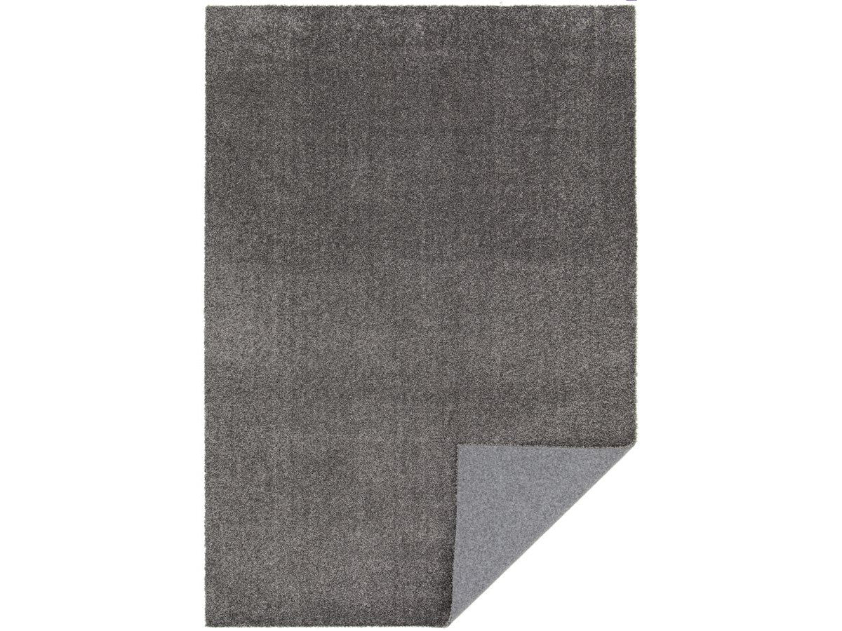 Tapis poils ras lavable MIREILLE uni - Marron