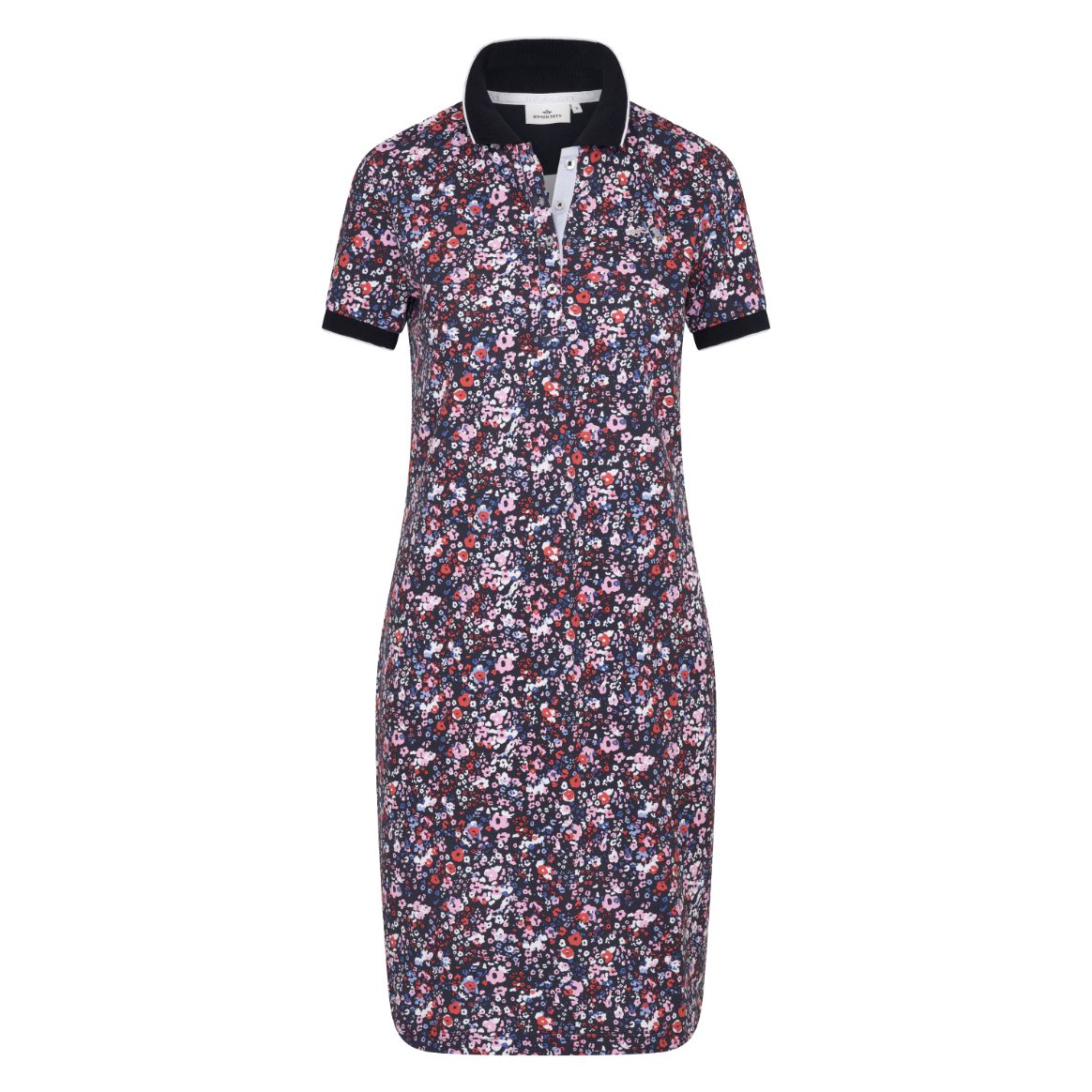 0403103333 - Polo dress HVSLucia  - 5001 - Navy - 38
