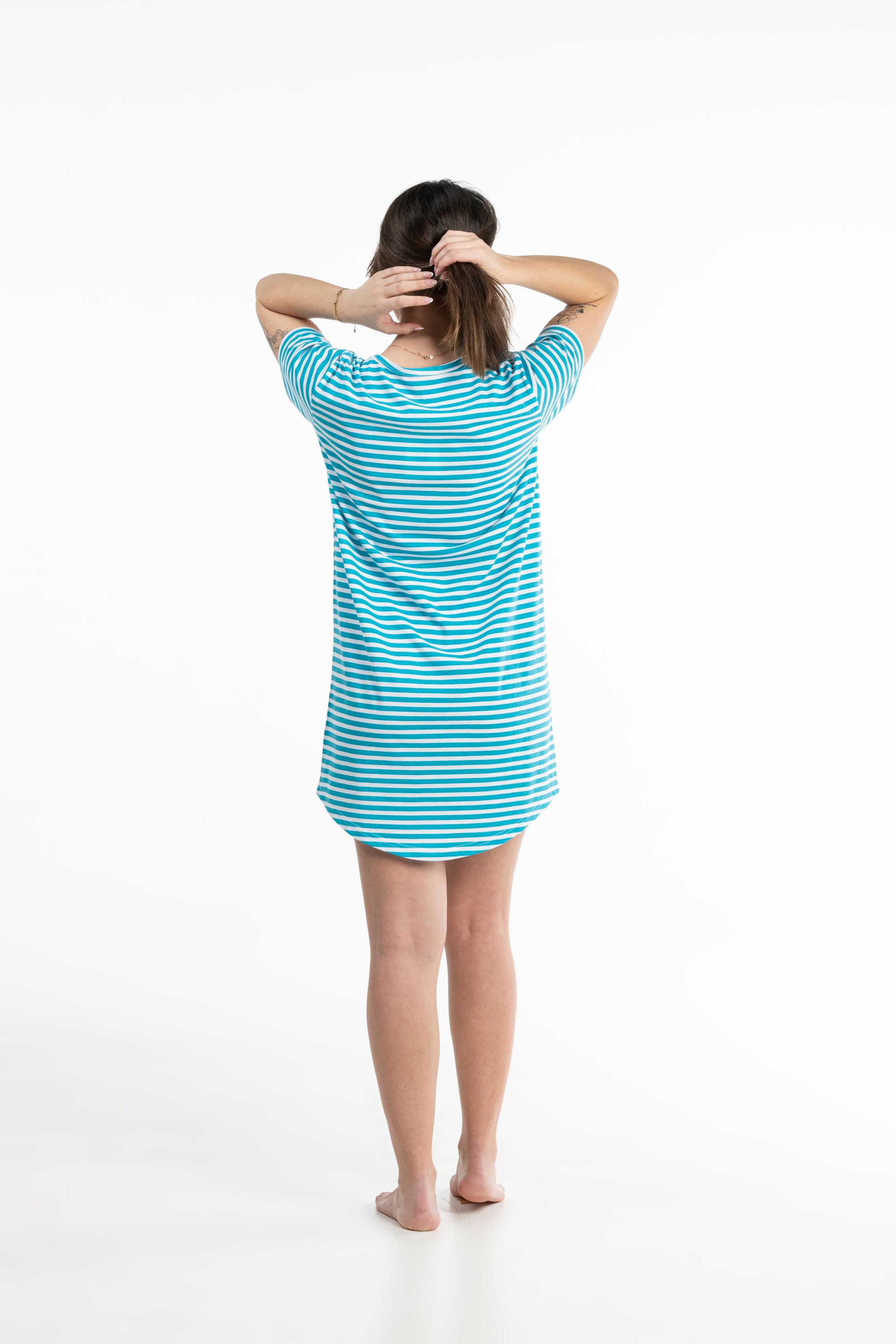 Maxi T-Shirt - Femme - Bleu Eau Claire