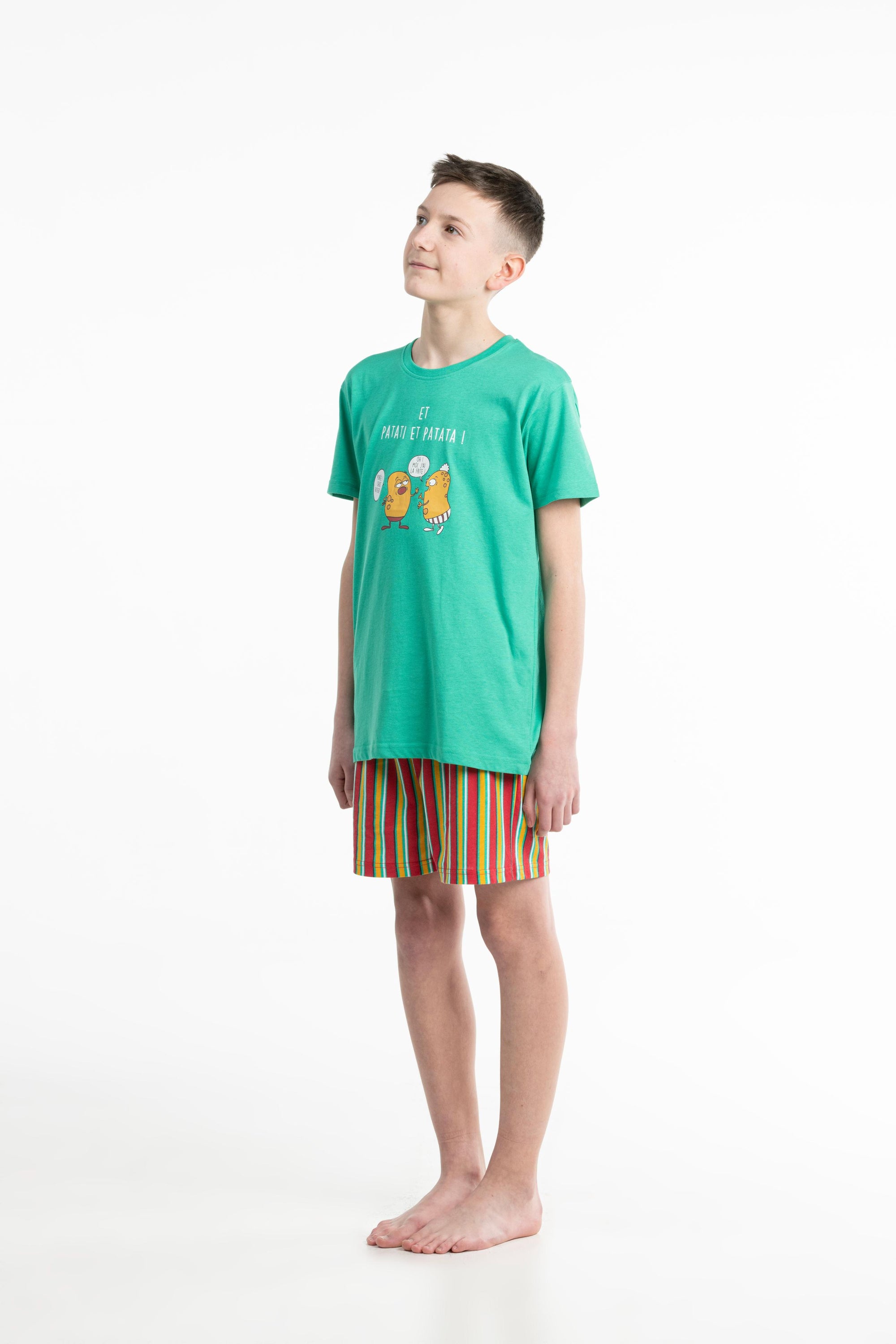 Short Pyjama - Kid - Vert Moyen
