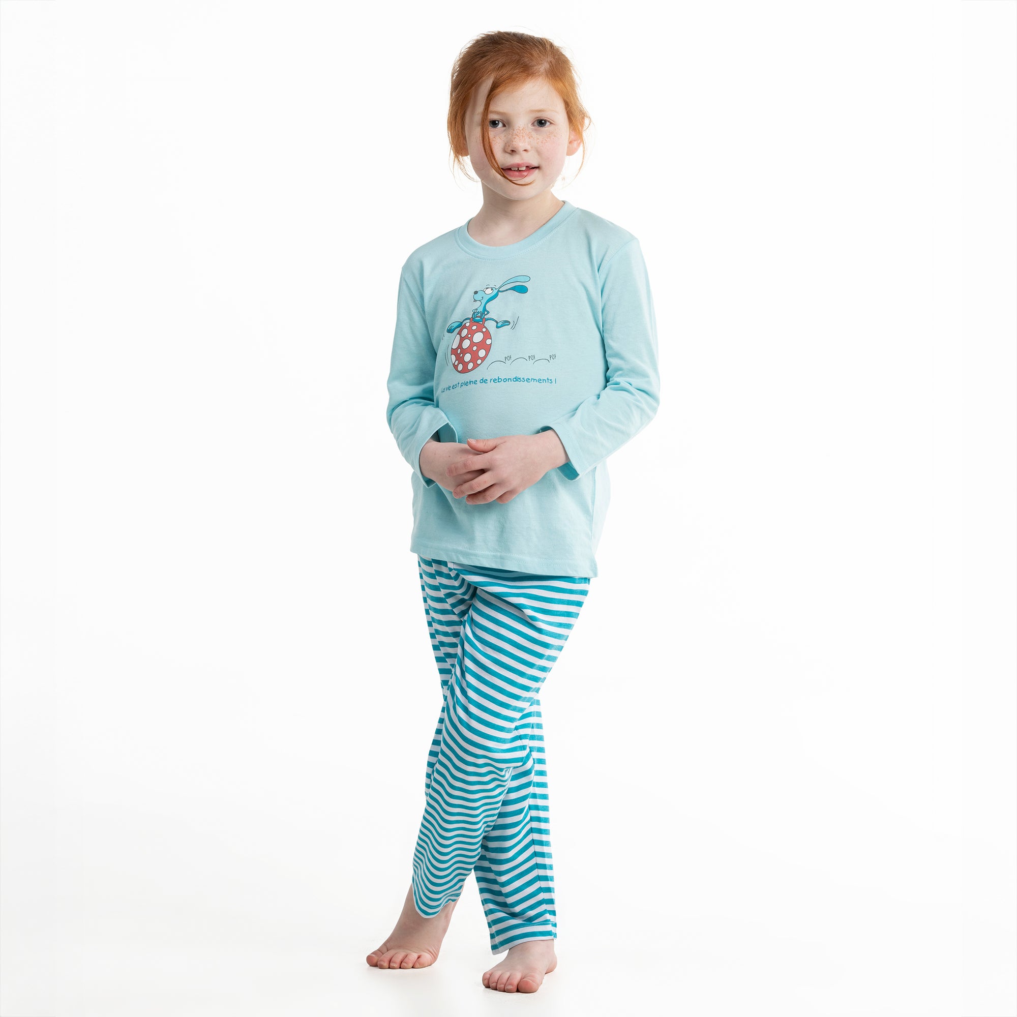 Lange Pyjama - Gemengd Kid - Bleu Eau Claire