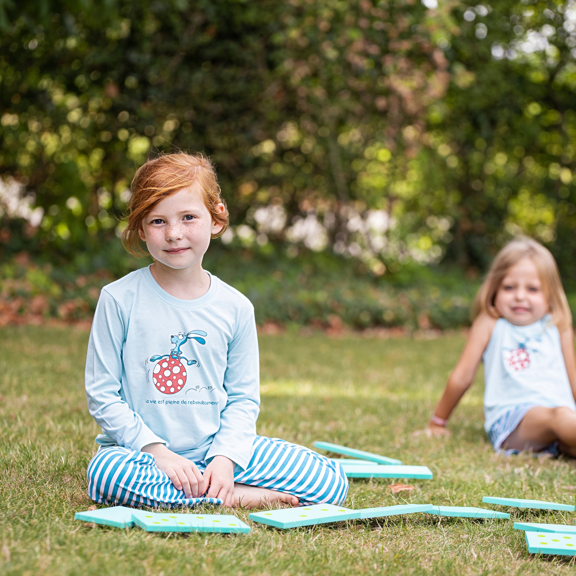 Lange Pyjama - Gemengd Kid - Bleu Eau Claire