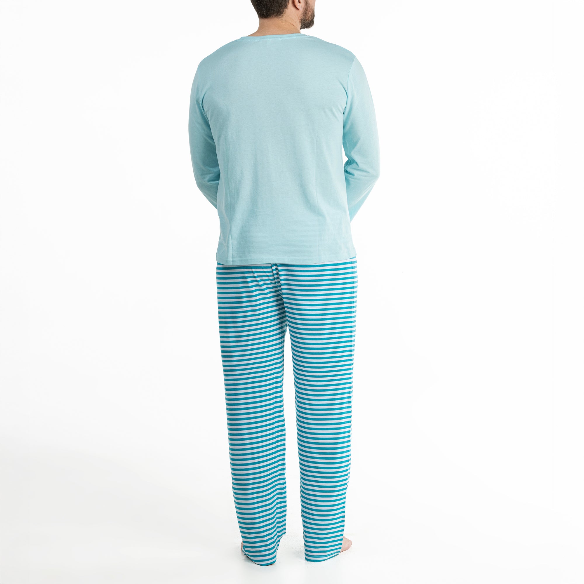 Lange Pyjama - Man - Bleu Eau Claire