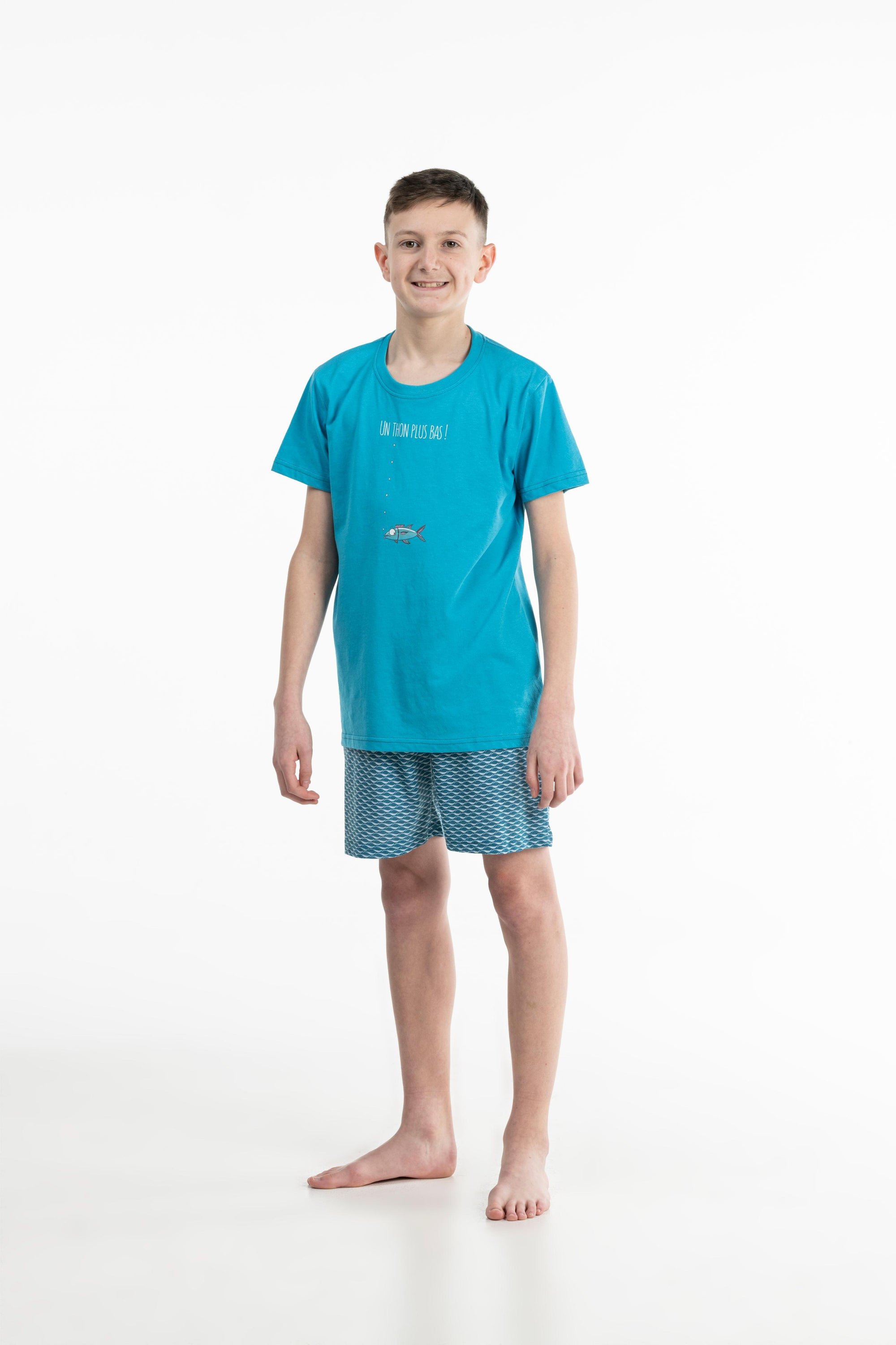 Short Pyjama - Kid - Bleu Horizon