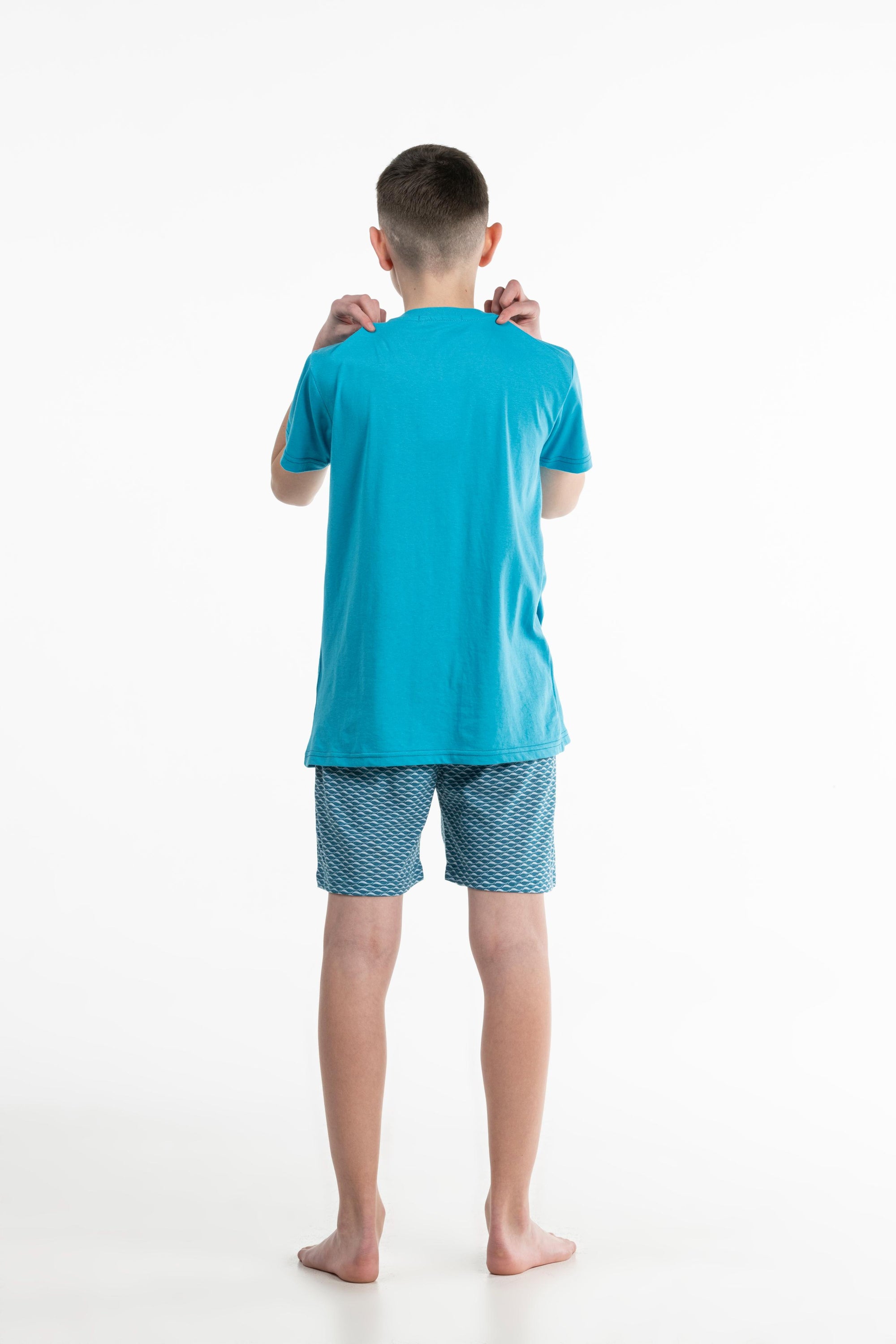 Short Pyjama - Kid - Bleu Horizon