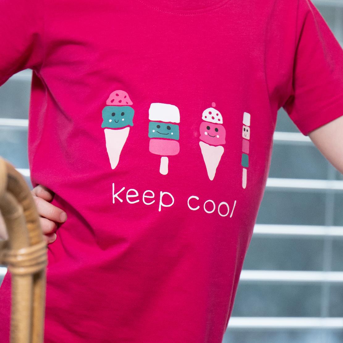 T-shirt maxi - Fille - Fuchsia