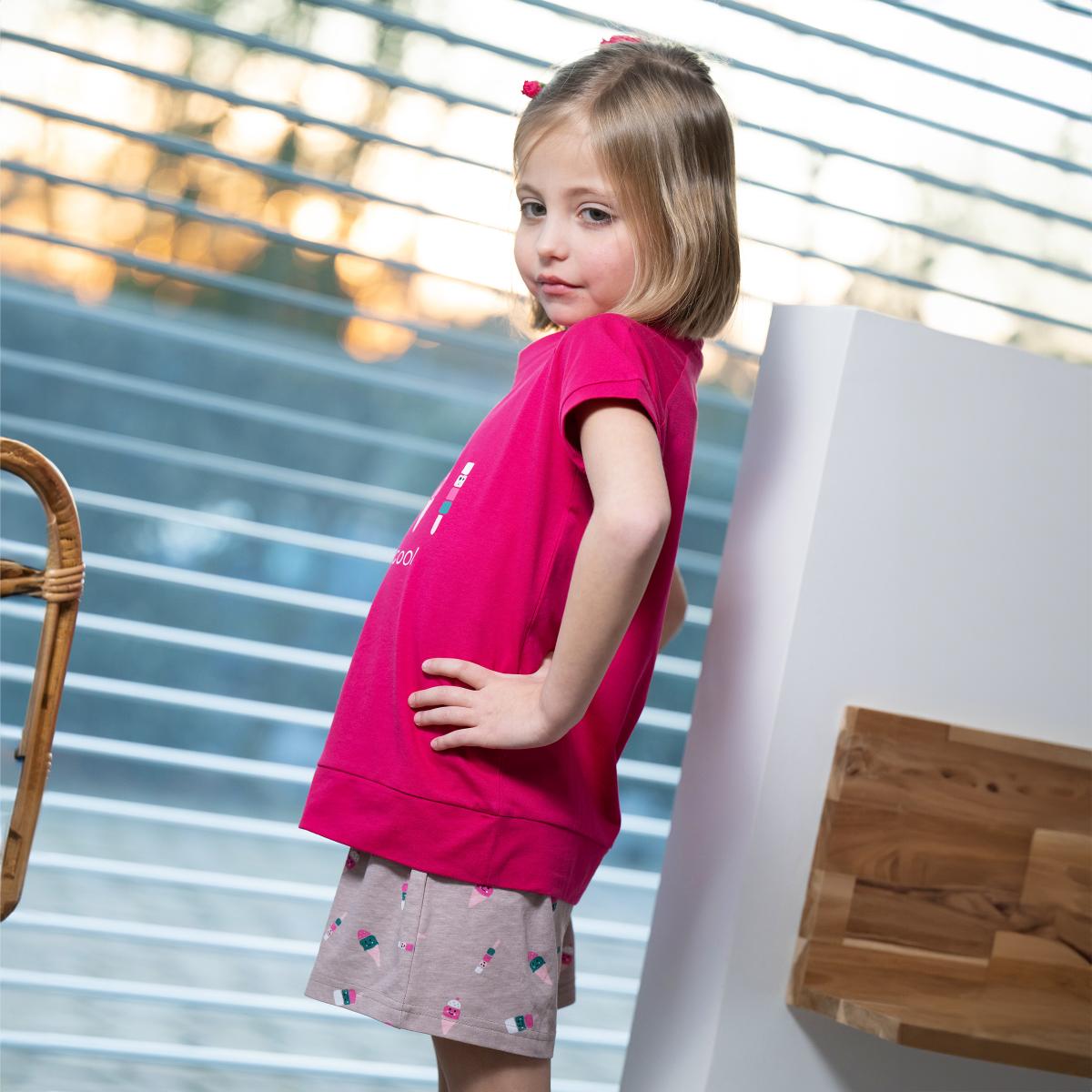 Short de Pyjama - Fille - Rose Fushia