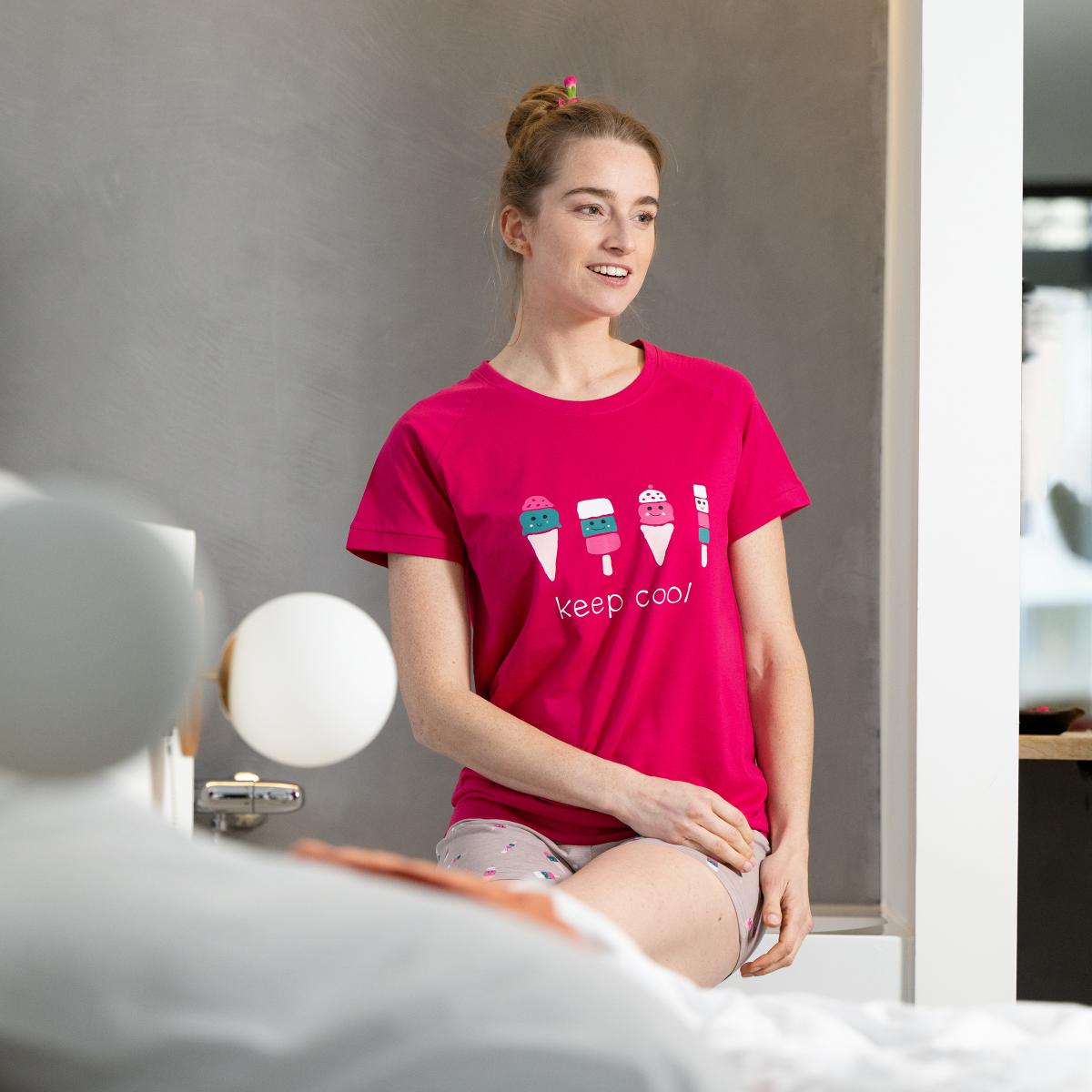 Pyjama Short - Vrouwen - Rose Fushia