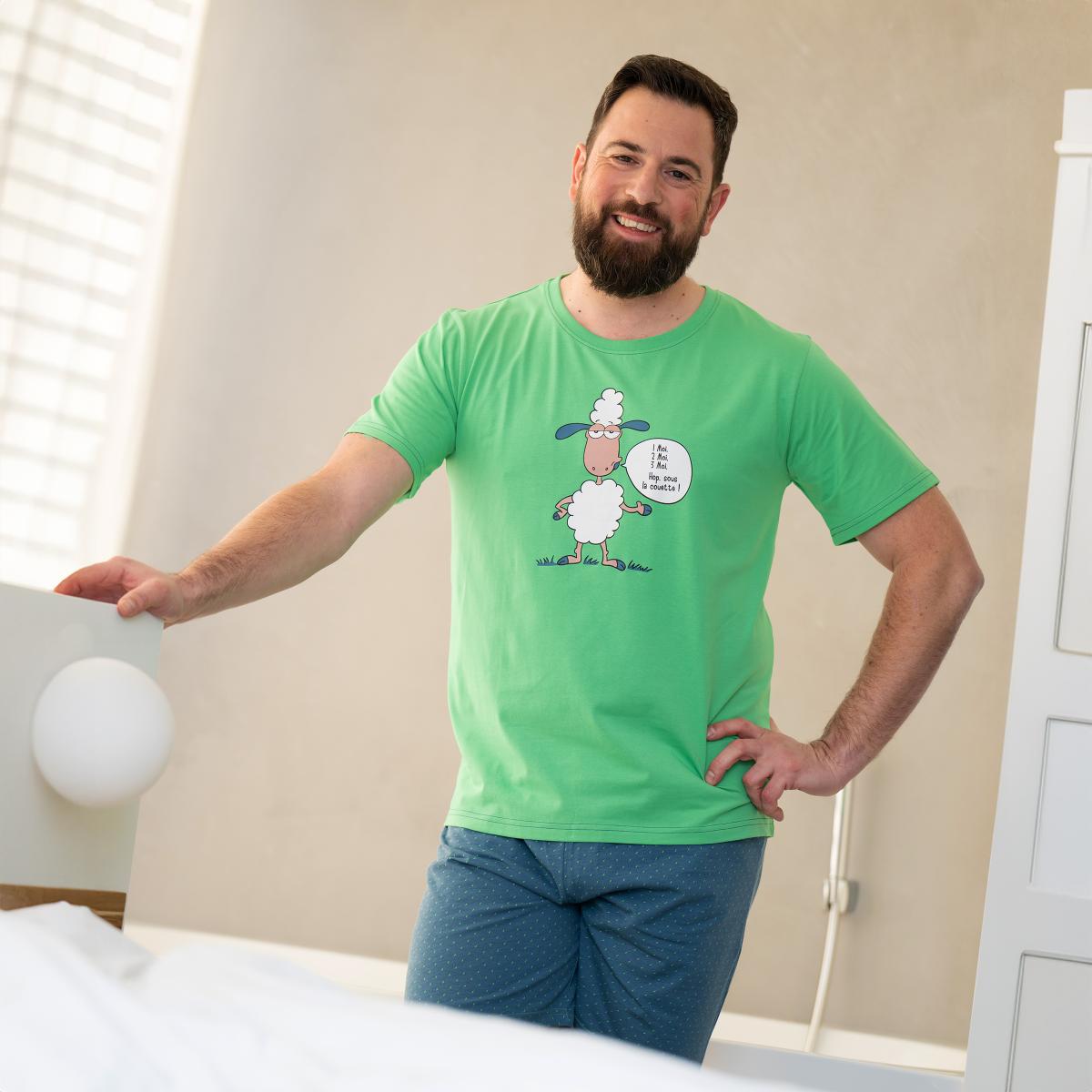 Short de pyjama - Homme - Vert