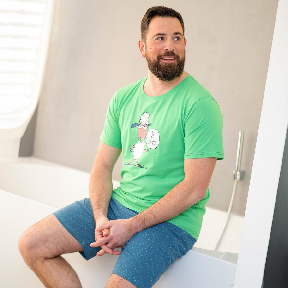Short de pyjama - Homme - Vert