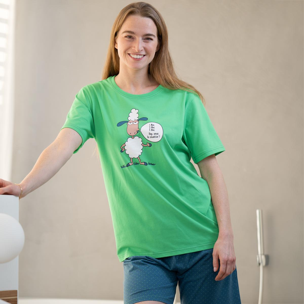 Short pyjama - Femme - Vert