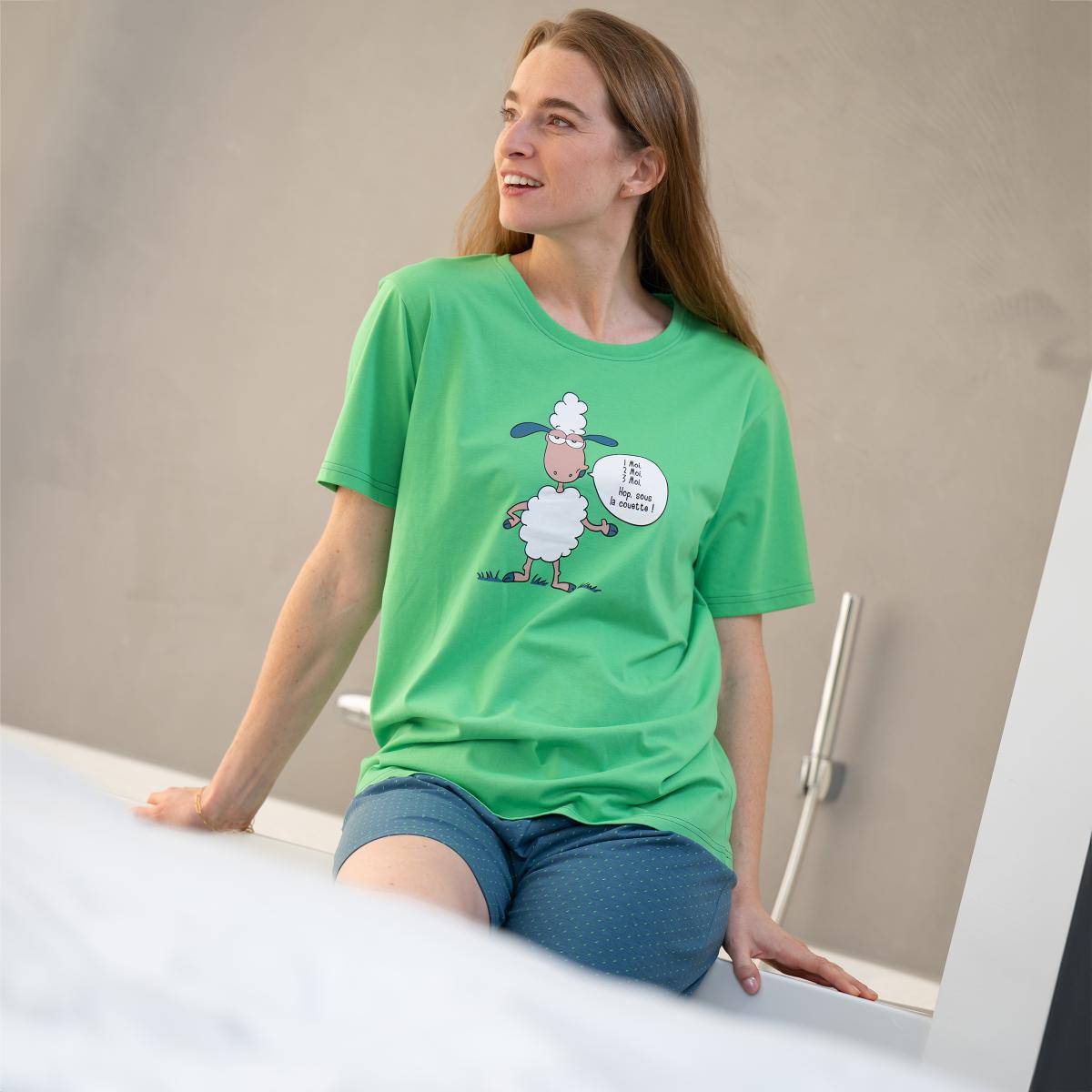 Short pyjama - Femme - Vert