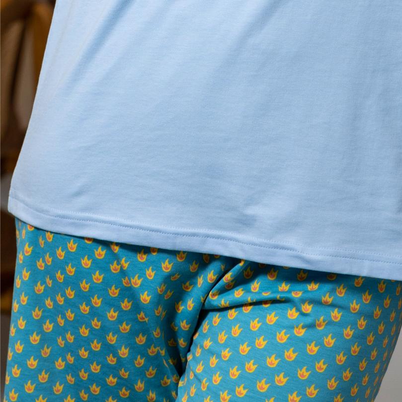 Short pyjama - Femme - Bleu clair