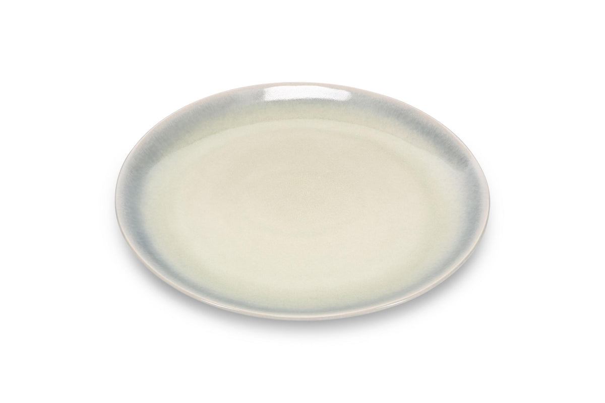 ONA - Assiette plate 28x25cm vert/gris Flint - 1 SET - 4 pièces