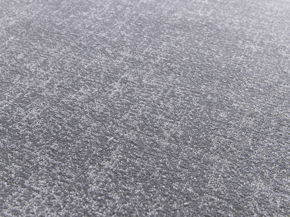 Tapis poil ras MAUREEN uni - Gris clair