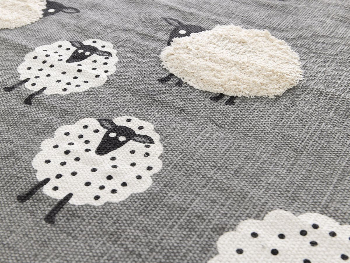 Tapis enfant SHAWN motif mouton - Gris