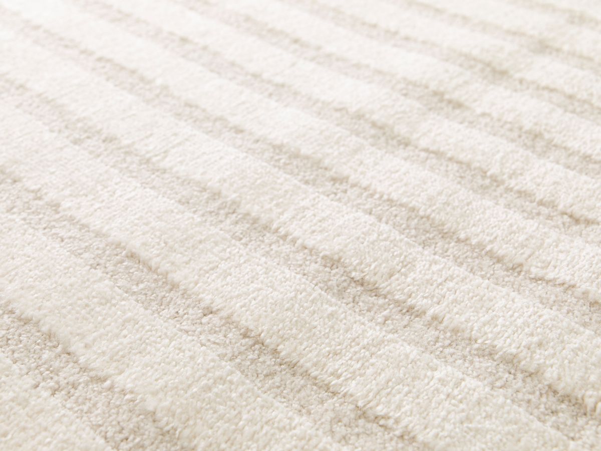 Tapis poils courts JADA motifs abstraits - Beige