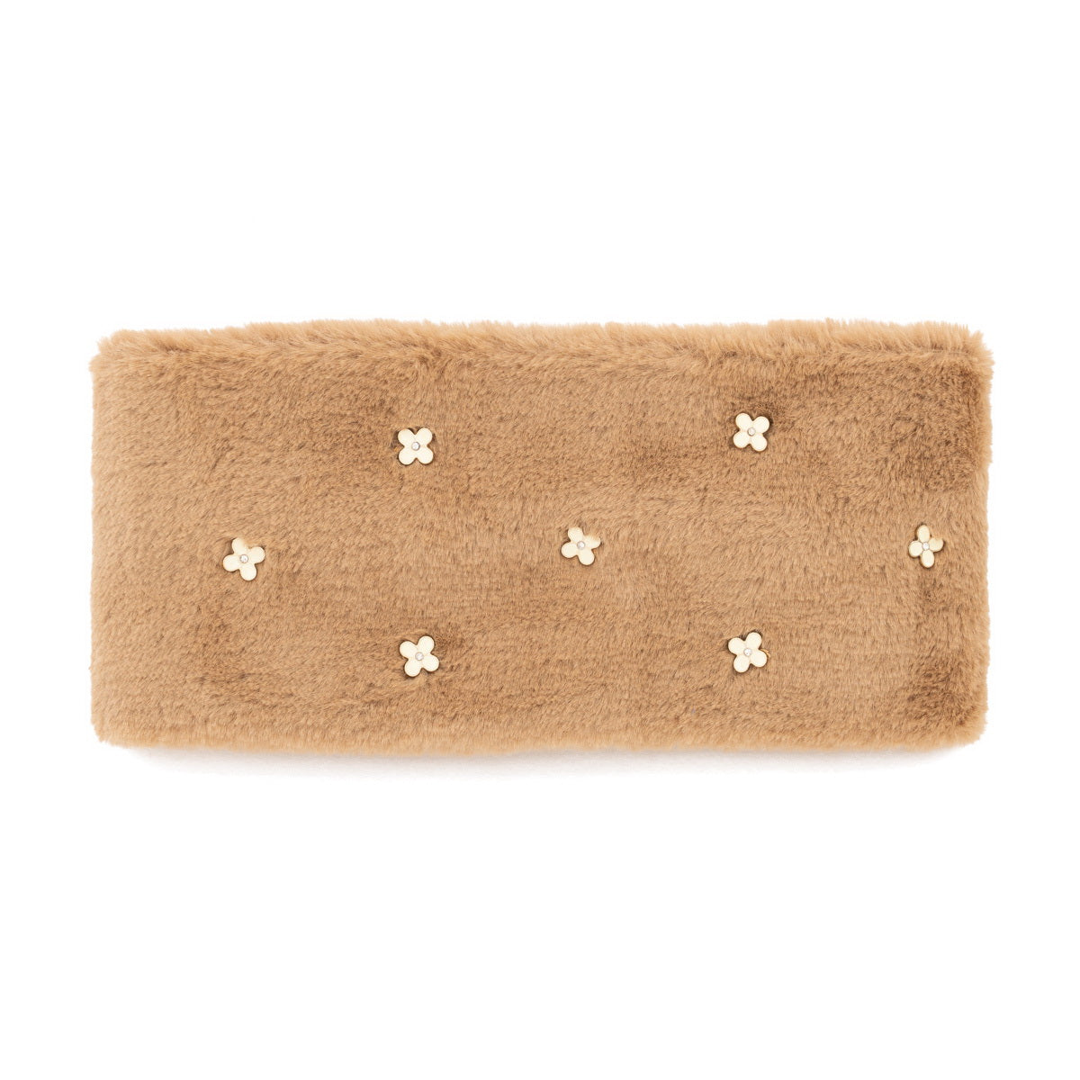 Headband Fur Flowers - Donker Beige