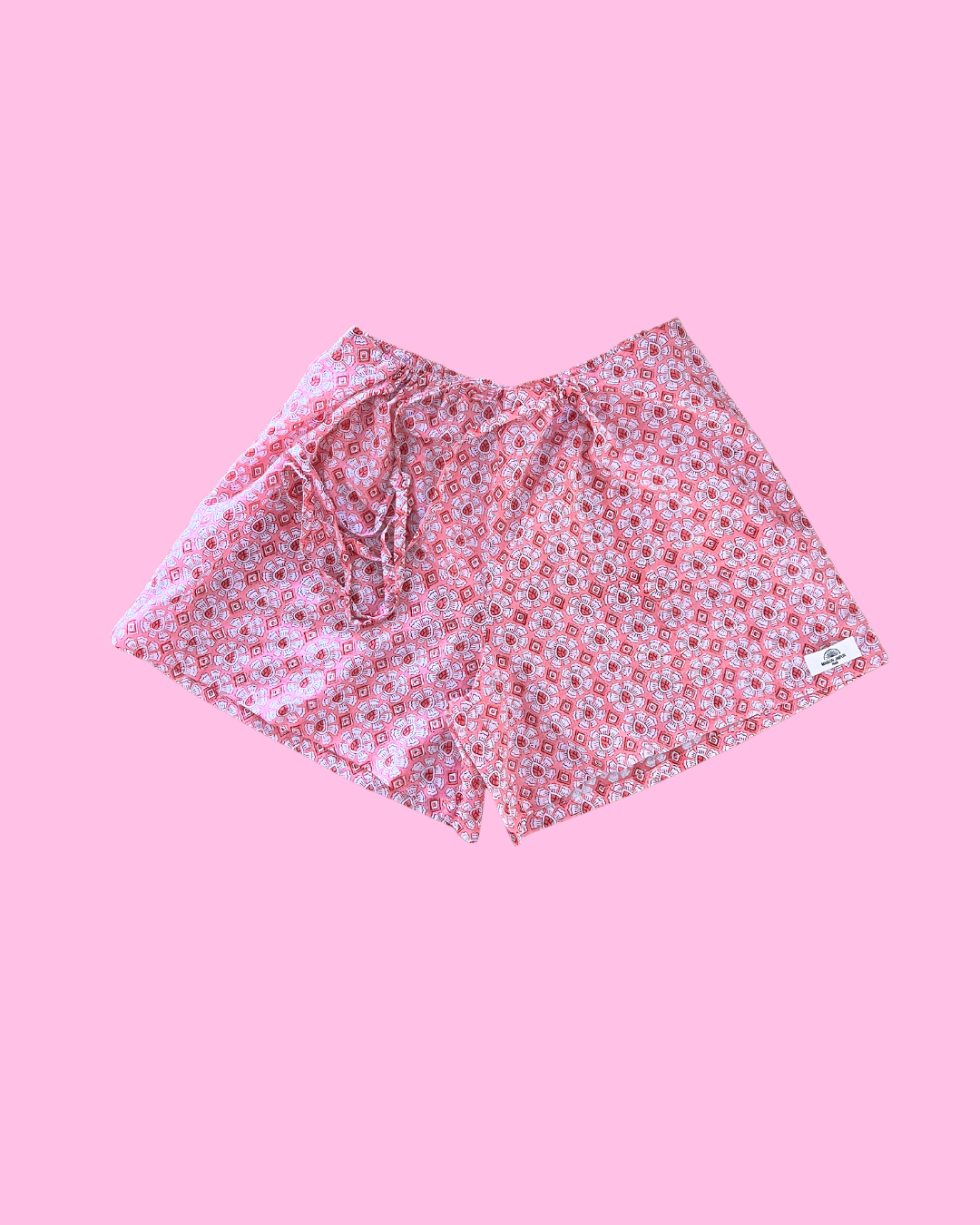 Short Goa Rose en voile de coton