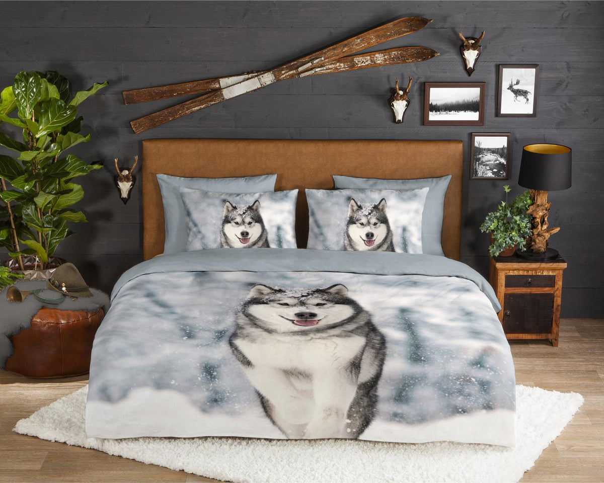 Good Morning - Housse De Couette - Husky - Grey