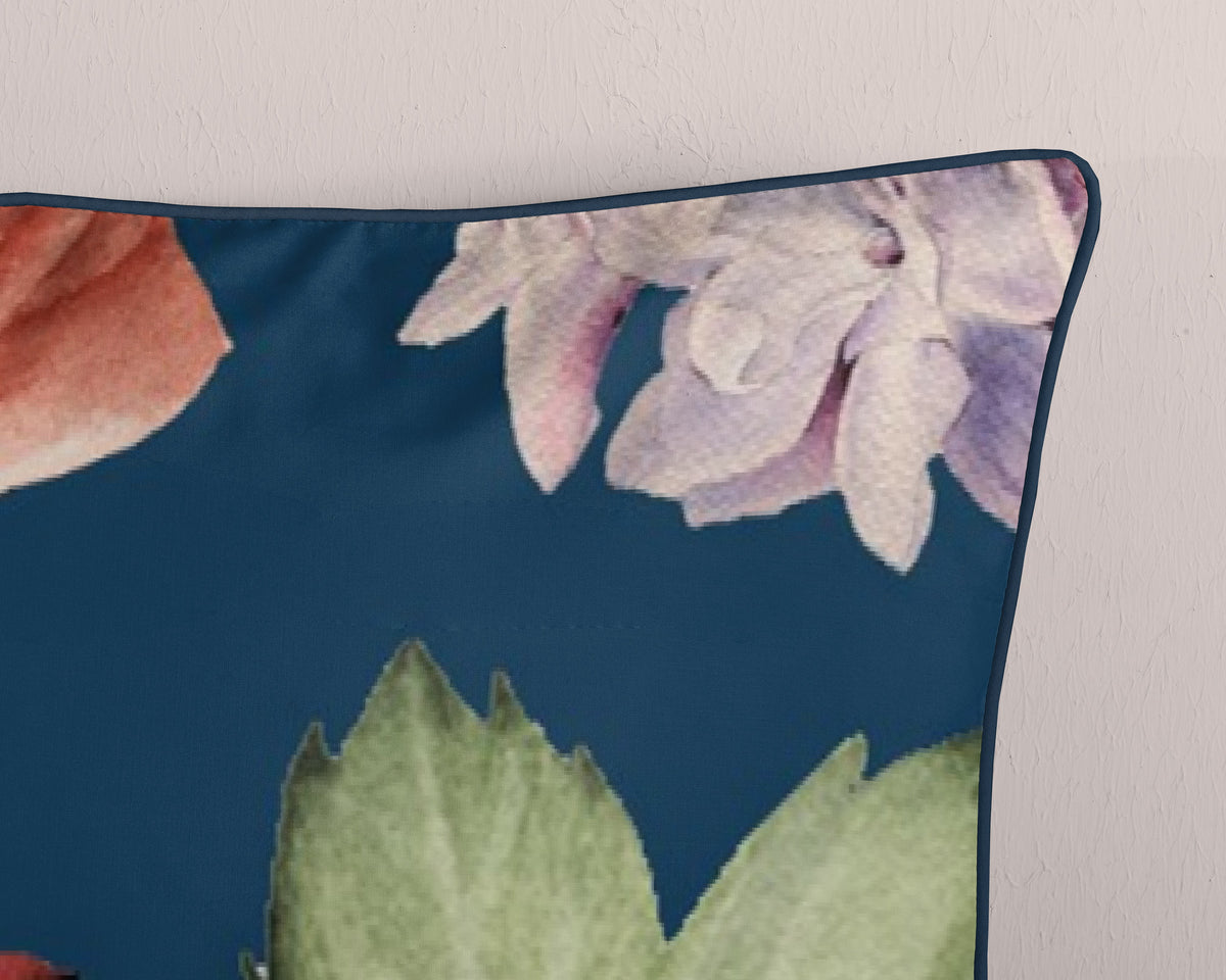 Descanso - Housse de couette - Fiori - Blue