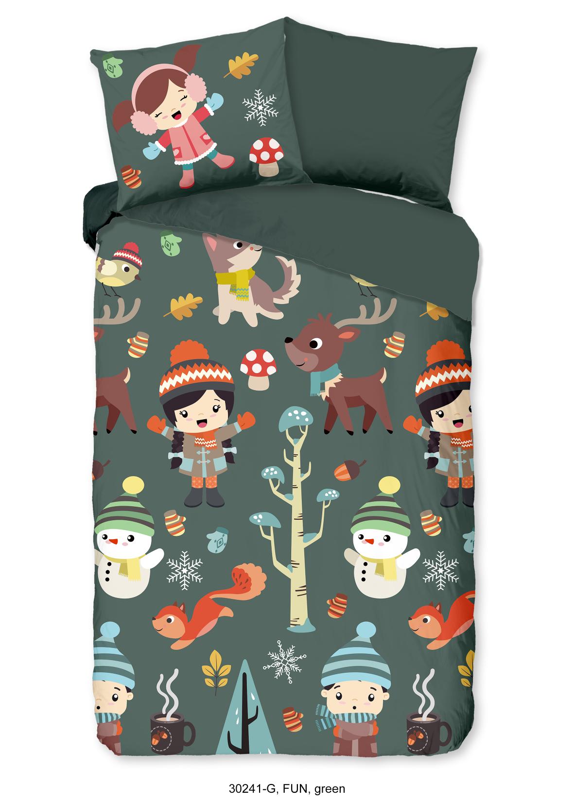 Good Morning - Housse De Couette - Fun - Green