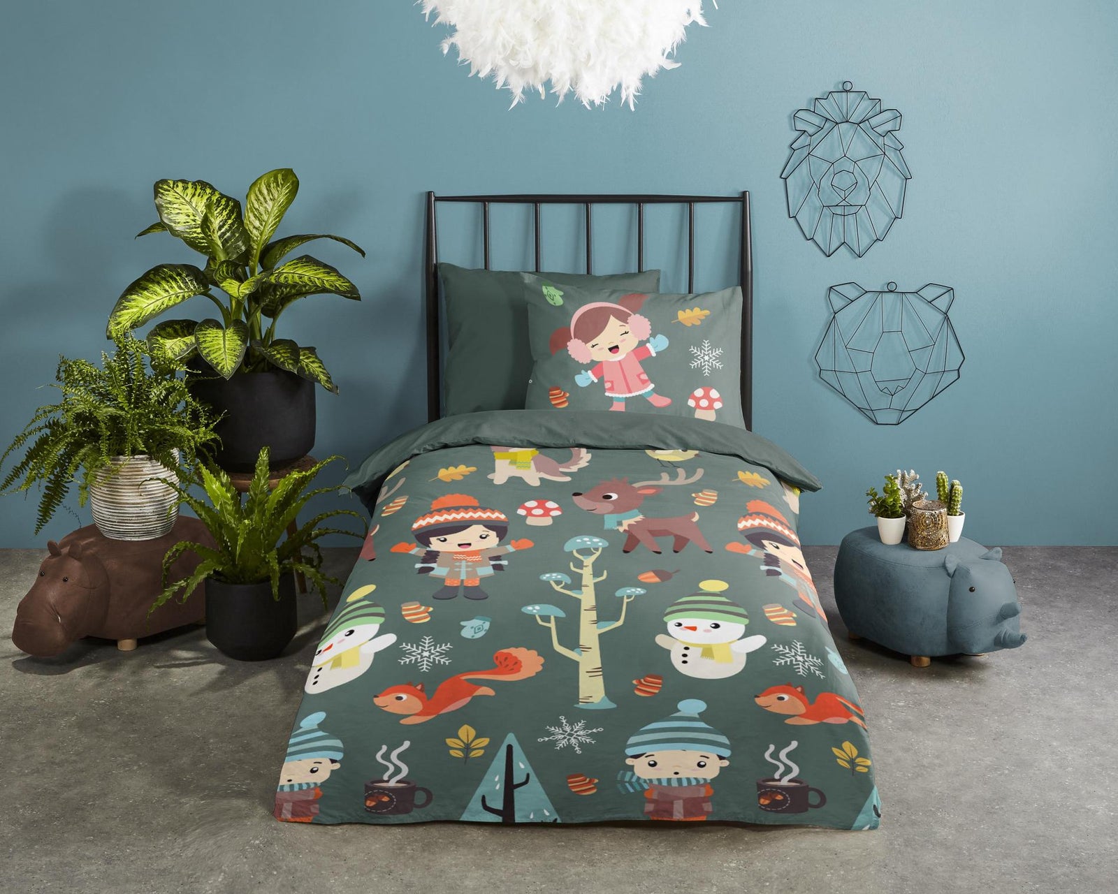 Good Morning - Housse De Couette - Fun - Green