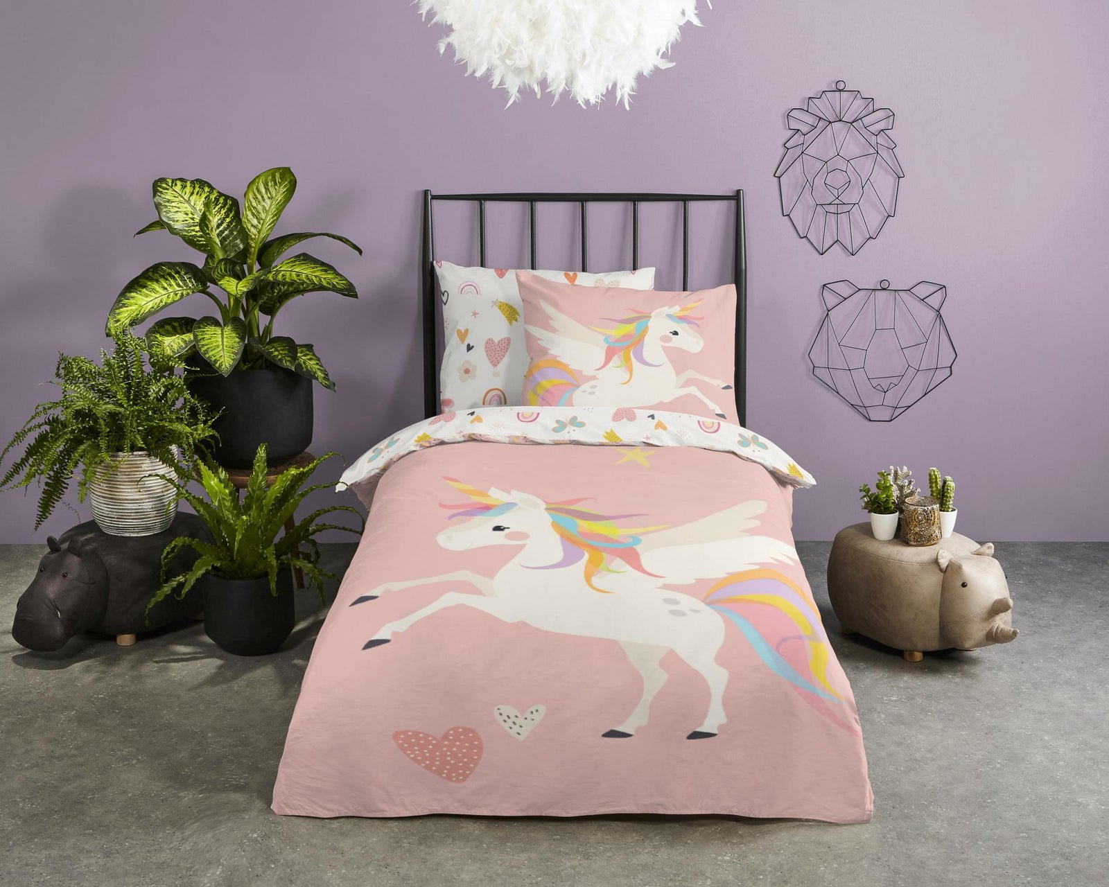 Good Morning - Housse De Couette - Unicorn - Multi