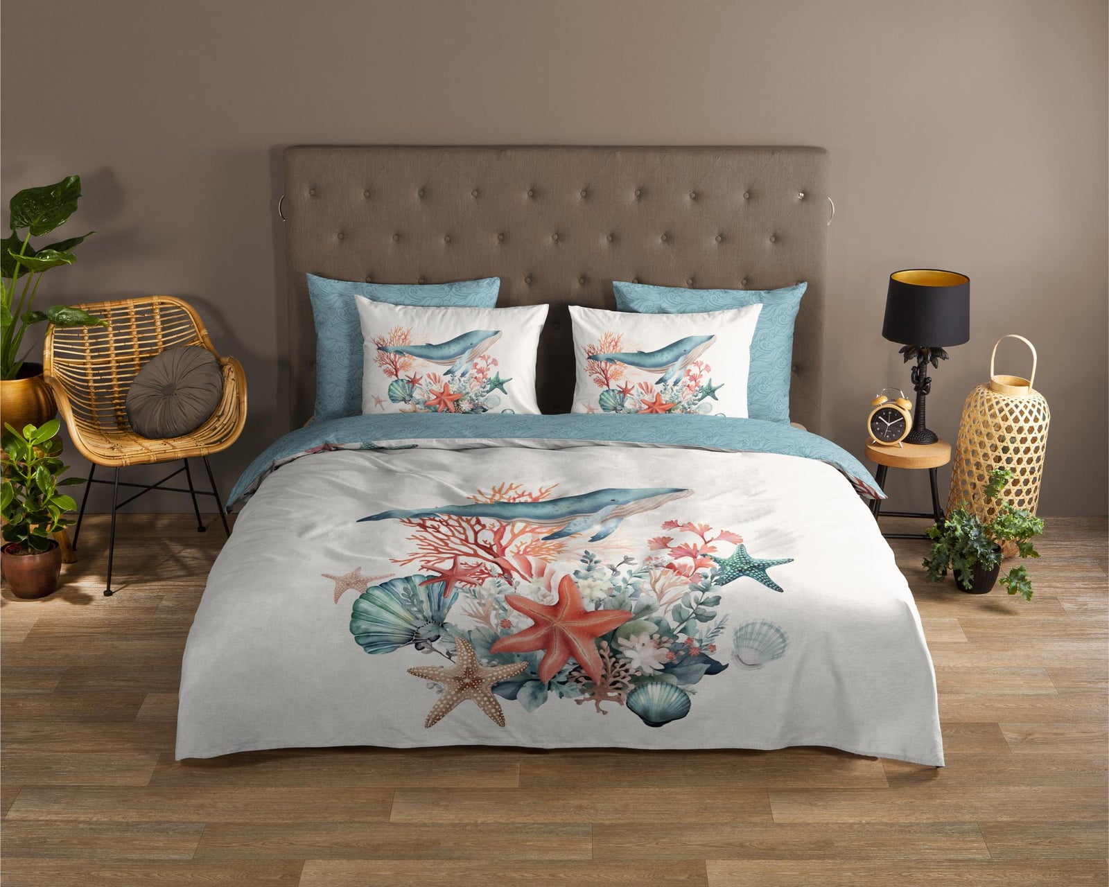 Good Morning - Housse De Couette - Ocean - Ecru