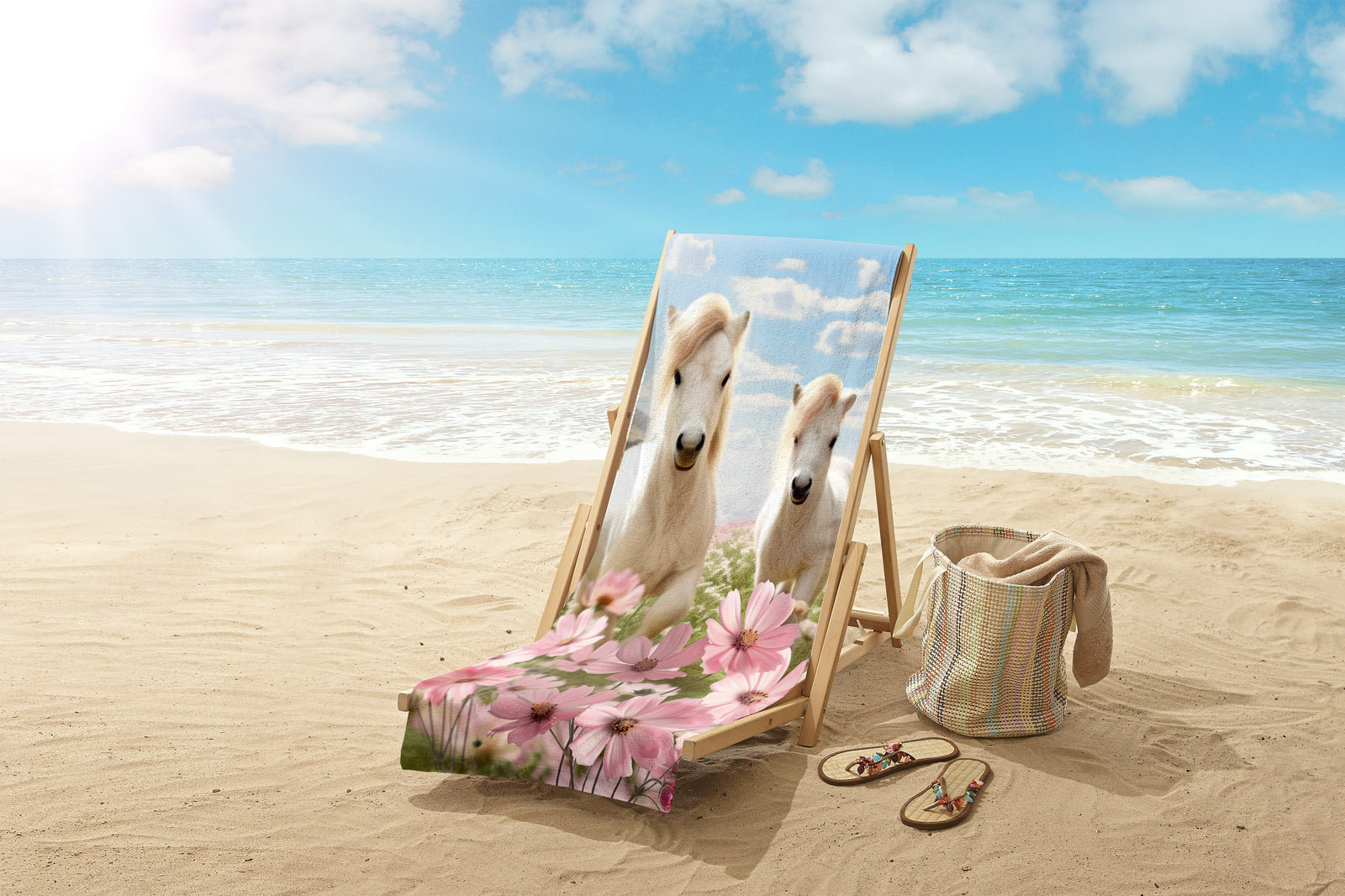 Good Morning - Drap de plage - Philou - Pink