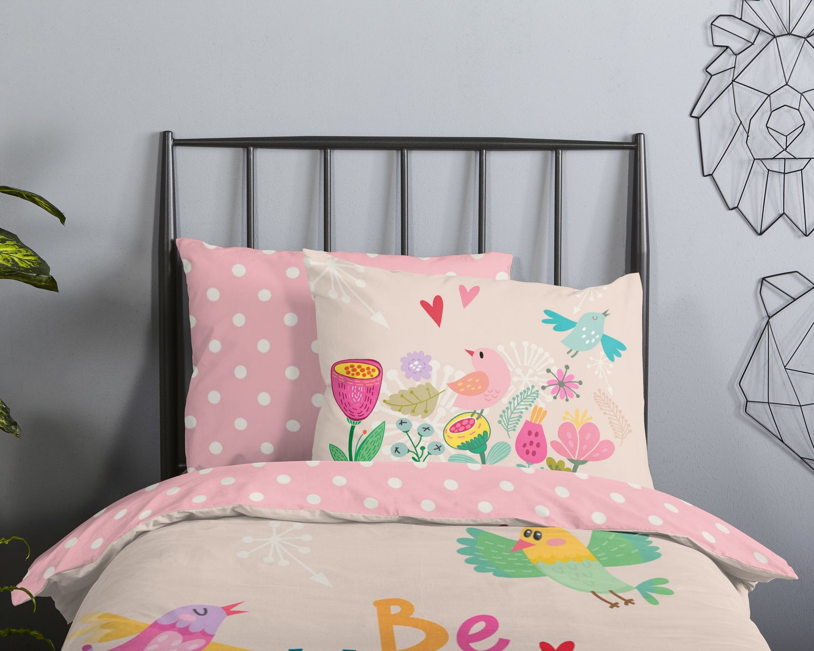Good Morning - Housse de couette - Happily - Pink