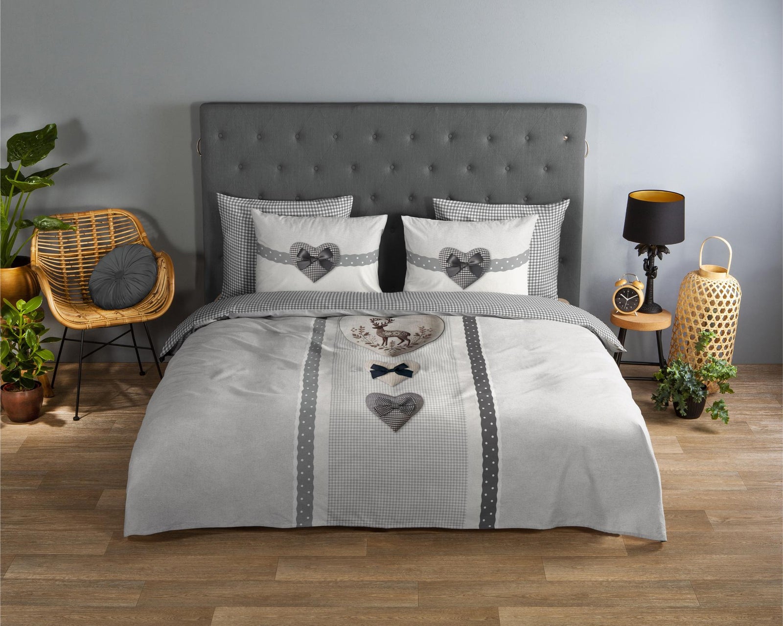 Good Morning - Housse De Couette - Bernet - Grey