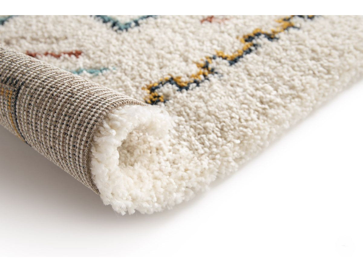 Tapis poils longs MIRA motif berbère