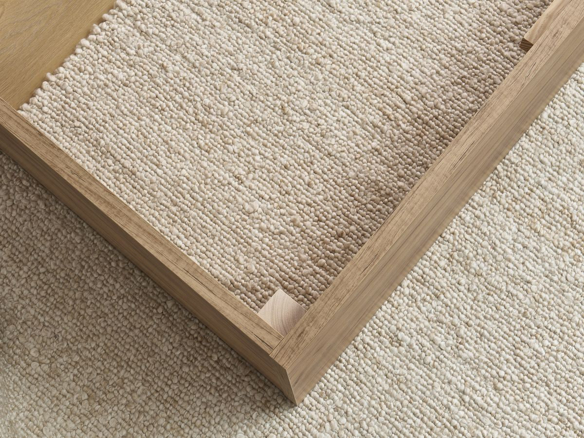 Lit coffre KUMO tissu bouclette