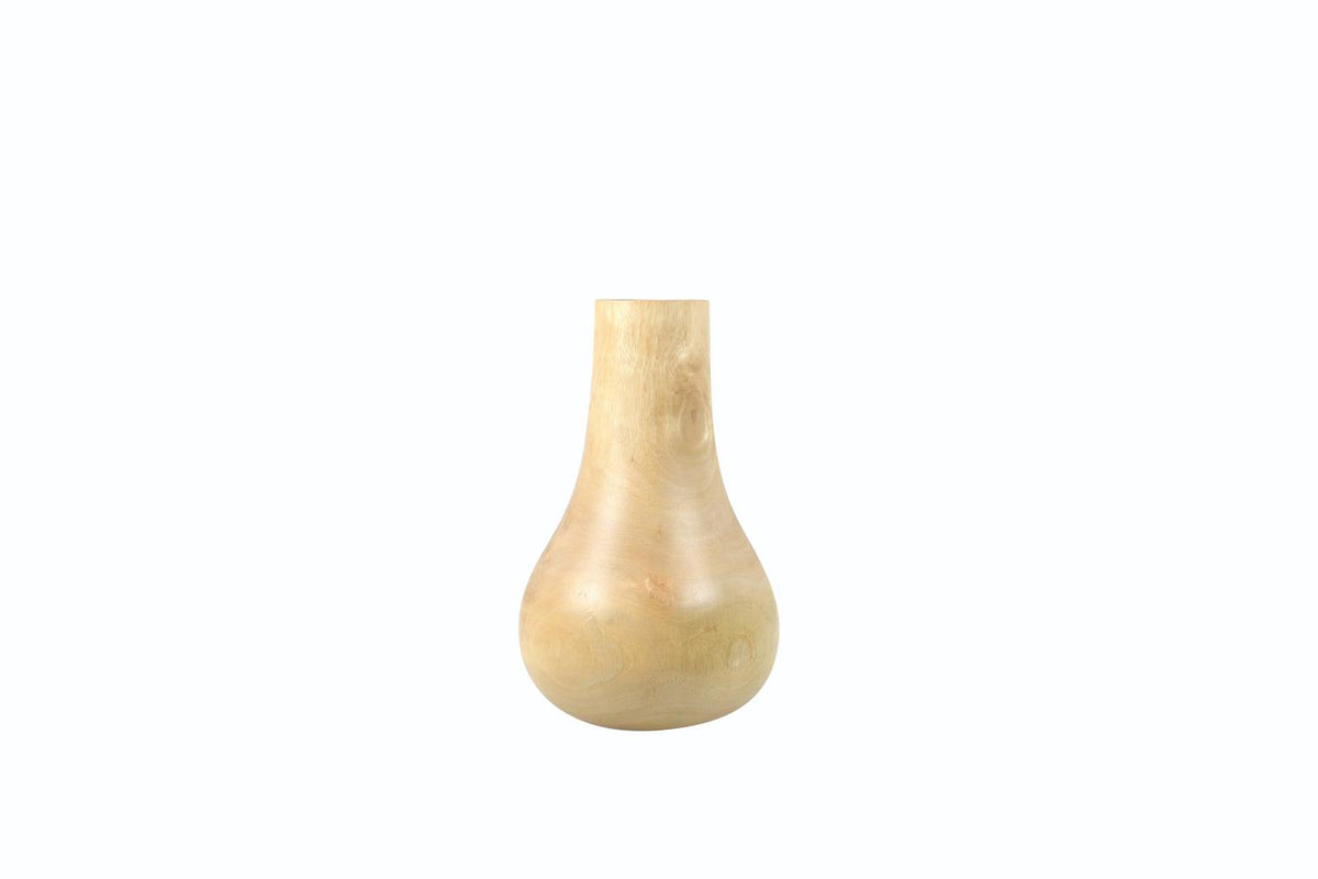 Kiln Mango Wood Bulb Vase